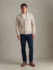 U.S. Polo Assn. Cream Shawl Collar Knit Cardigan - Image 5 of 7