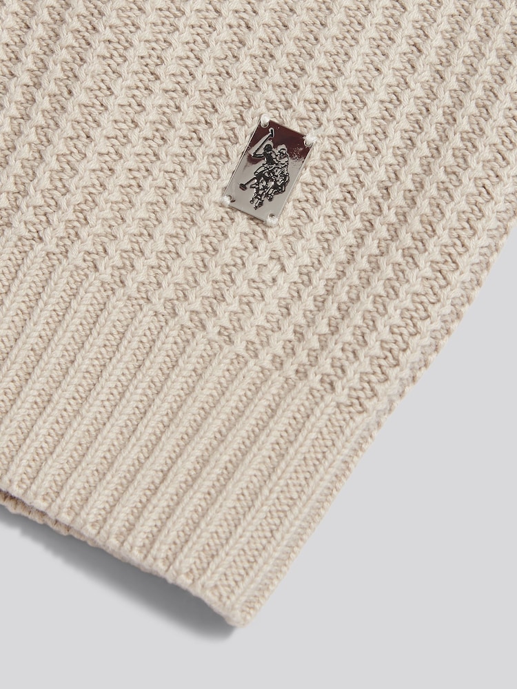U.S. Polo Assn. Cream Shawl Collar Knit Cardigan - Image 7 of 7 U.S. Polo Assn. Cream Shawl Collar Knit Cardigan - Image 7 of 7