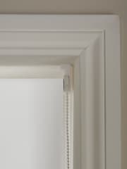 White Ready Made Textured Roller Blackout Blind - Image 4 of 7