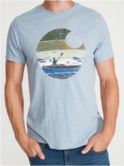 M&Co Blue Kayak Graphic T-Shirt - Image 5 of 6