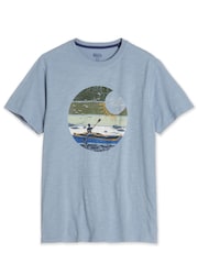M&Co Blue Kayak Graphic T-Shirt - Image 6 of 6