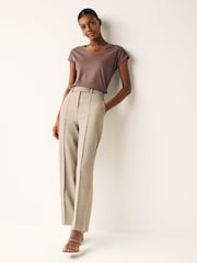 Neutral V-Neck 100% Cotton Rich Cap Sleeve T-Shirt - Image 2 of 6