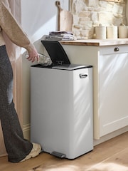 60L 3 Compartment Soft Close Pedal Bin - Image 2 de 7