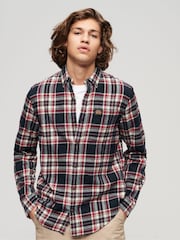 Superdry Red Long Sleeve Cotton Lumberjack Shirt - Image 1 of 6