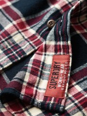 Superdry Red Long Sleeve Cotton Lumberjack Shirt - Image 4 of 6
