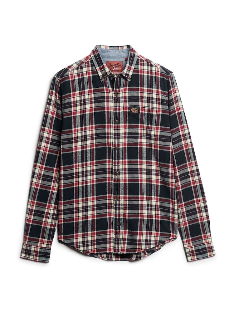 Superdry Red Long Sleeve Cotton Lumberjack Shirt - Image 6 of 6