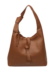 Pure Luxuries London Tan Brown 'Grace' Leather Shoulder Bag - Image 4 of 8