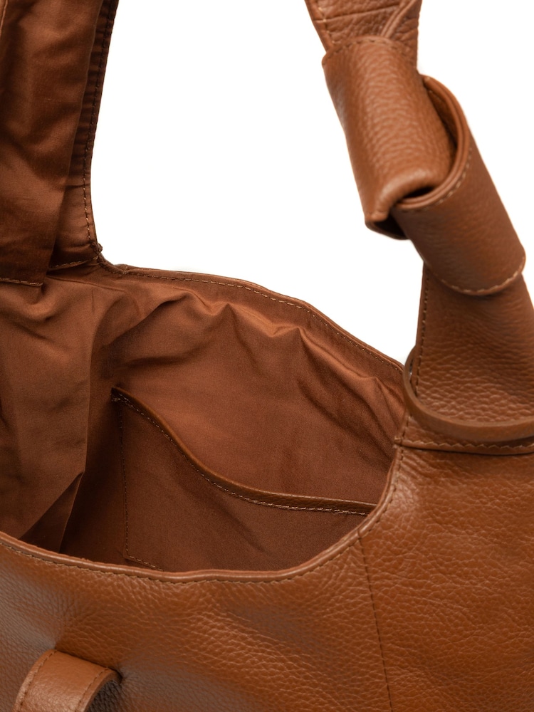 Pure Luxuries London Tan Brown 'Grace' Leather Shoulder Bag - Image 8 of 8 Pure Luxuries London Tan Brown 'Grace' Leather Shoulder Bag - Image 8 of 8