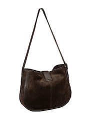 Bolso de hombro Lettie de ante y piel de Pure Luxuries London - Imagen 4 de 7