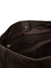Bolso de hombro Lettie de ante y piel de Pure Luxuries London - Imagen 5 de 7