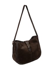 Bolso de hombro Lettie de ante y piel de Pure Luxuries London - Imagen 6 de 7