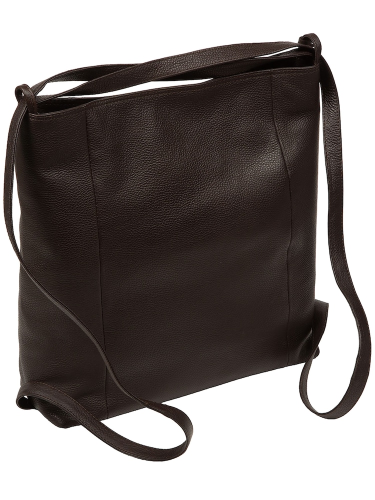 Braun - Pure Luxuries London Luxe Rucksack und Schultertasche aus Leder - Bild 12 von 12 Braun - Pure Luxuries London Luxe Rucksack und Schultertasche aus Leder - Bild 12 von 12