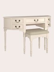 Laura Ashley Ivory Clifton Dressing Table and Stool Set - Image 3 of 6