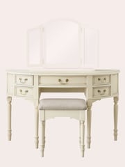 Laura Ashley Ivory Clifton Dressing Table and Stool Set - Image 5 of 6
