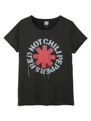 Amplified Grey Rhcp Stencil Asterix 100% Cotton T-Shirts - Image 1 of 1