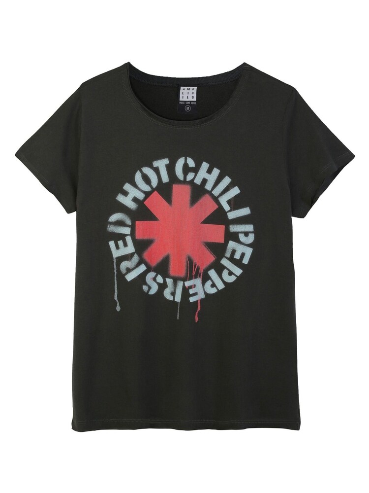 Amplified Grey Rhcp Stencil Asterix 100% Cotton T-Shirts - Image 1 of 1