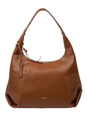 Pure Luxuries London Tan Brown 'Kirsten' Leather Shoulder Bag - Image 4 of 8