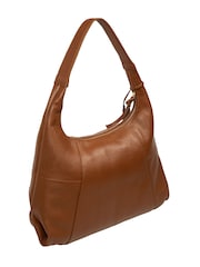 Pure Luxuries London Tan Brown 'Kirsten' Leather Shoulder Bag - Image 5 of 8
