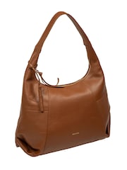 Pure Luxuries London Tan Brown 'Kirsten' Leather Shoulder Bag - Image 6 of 8