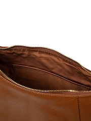Pure Luxuries London Tan Brown 'Kirsten' Leather Shoulder Bag - Image 8 of 8