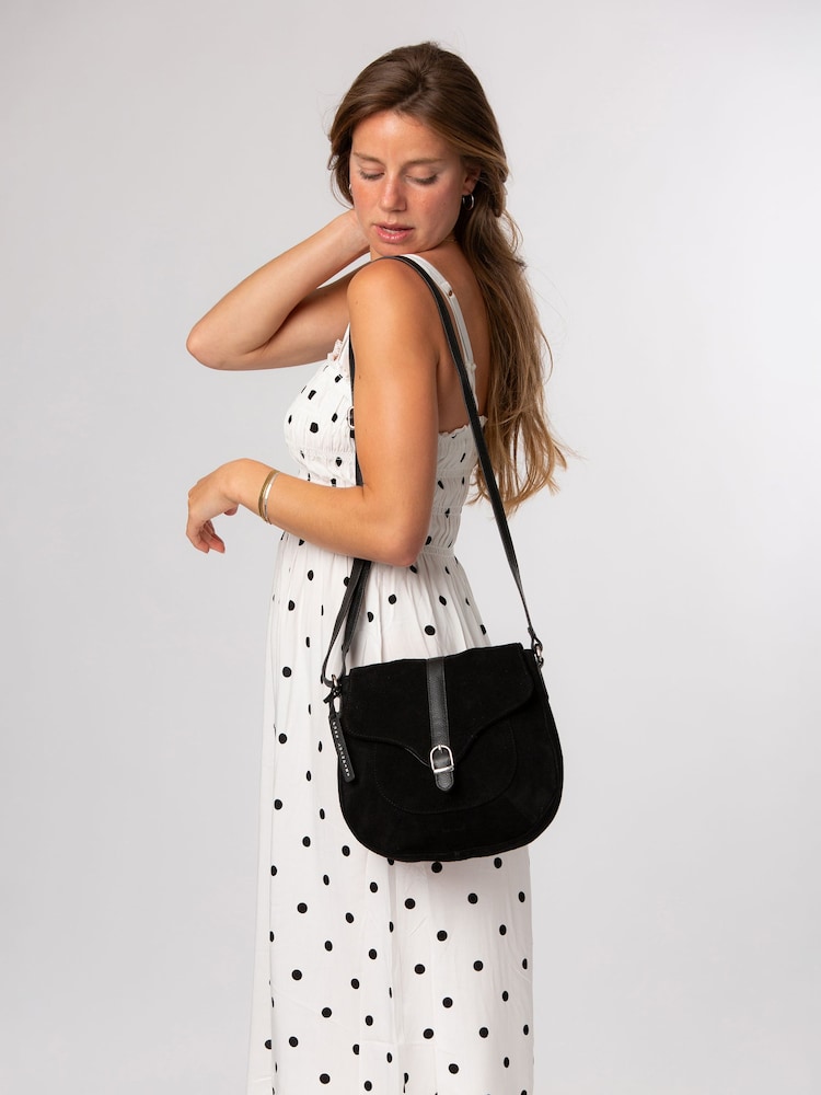Pure Luxuries London 'Azura' スエードクロスボディバッグ - 画像 1 / 6