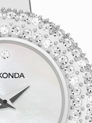 Sekonda Ladies Silver Tone Radiance Brass Semi Bangle Bracelet Watch - Image 4 of 6
