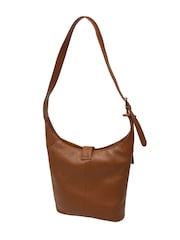 Hellbraun - Pure Luxuries London Aria Leder-Schultertasche - Bild 3 von 7