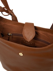 Hellbraun - Pure Luxuries London Aria Leder-Schultertasche - Bild 4 von 7