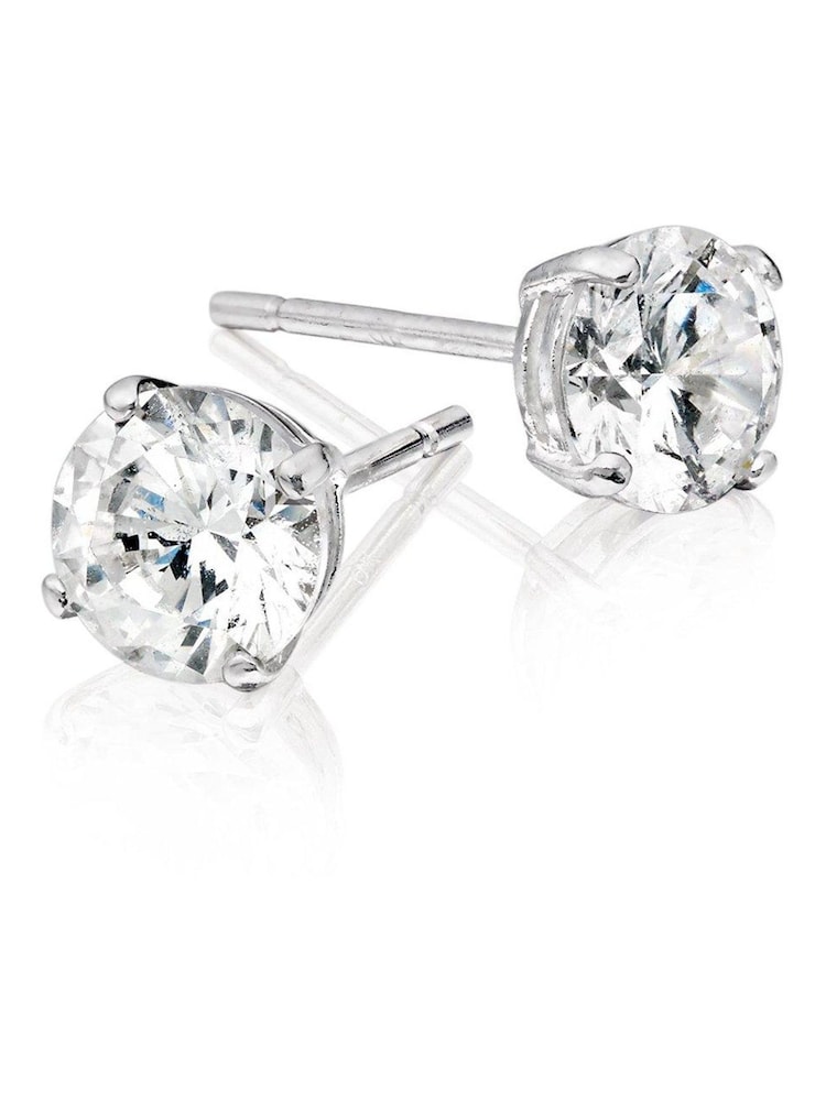 Beaverbrooks 9ct Cubic Zirconia Stud Earrings - Image 1 of 5