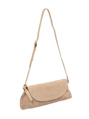 Pure Luxuries London Natural 'Rafeena' Suede and Leather Grab Bag - Image 4 of 6