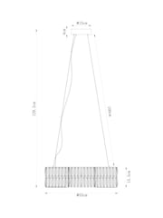 Clear Aria Chandelier Large Light - Image 7 of 7
