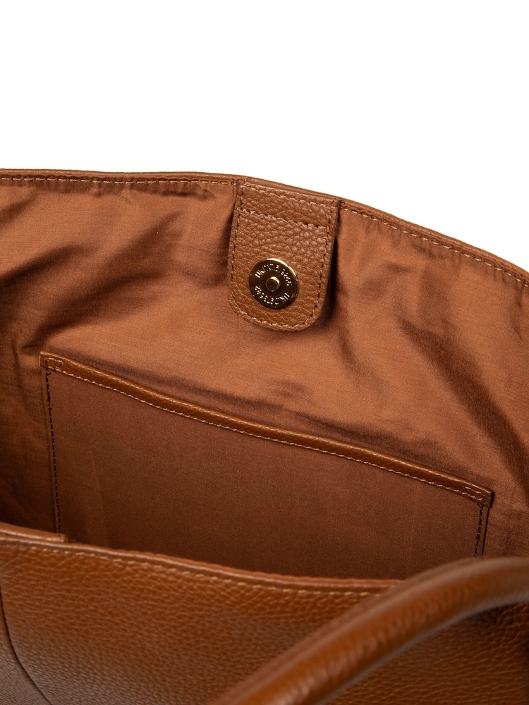 Pure Luxuries London Tan Brown 'Florence' Leather Tote Bag - Image 7 of 7 Pure Luxuries London Tan Brown 'Florence' Leather Tote Bag - Image 7 of 7