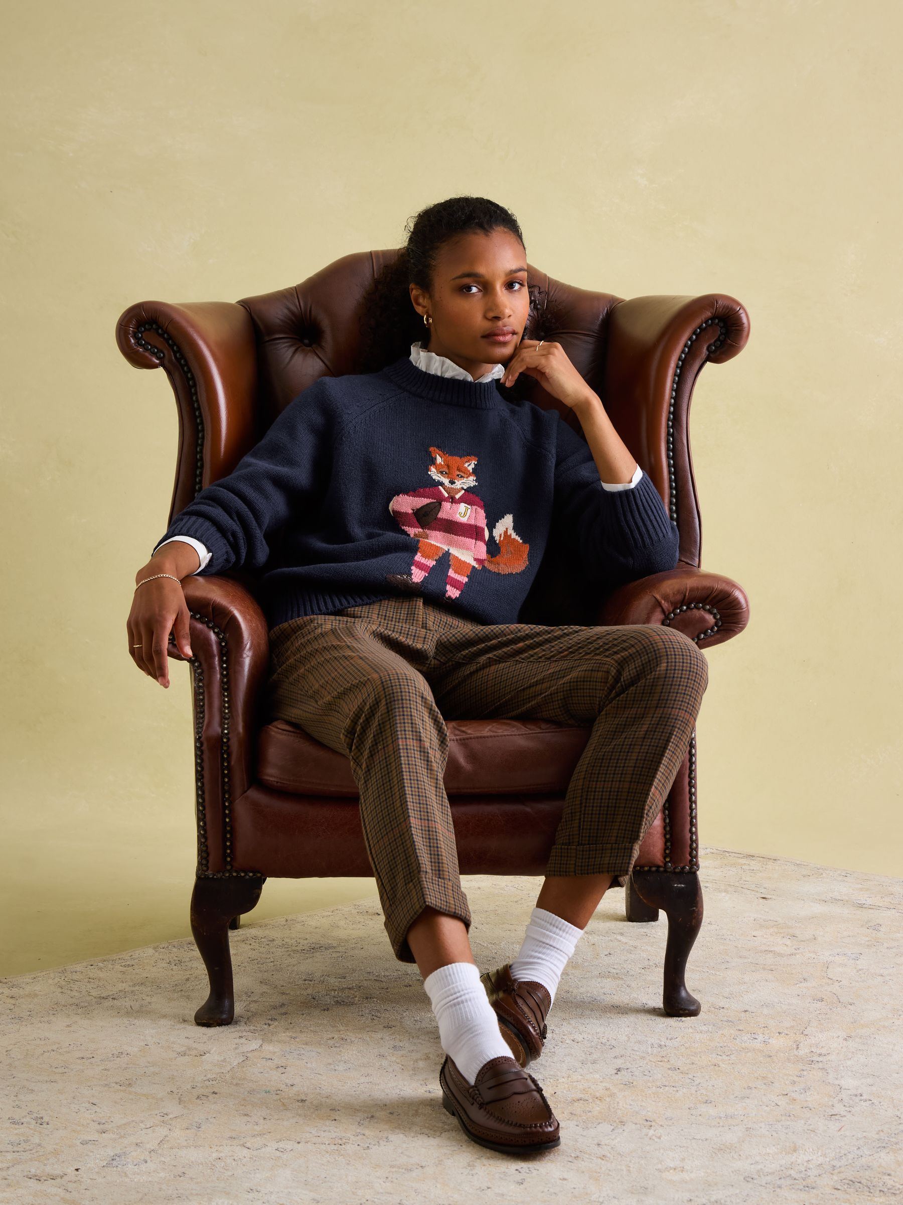 Joules christmas fox jumper new arrivals