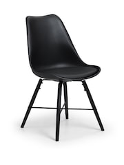 Julian Bowen Black Set of 2 Kari Dining Chairs - Image 5 of 5