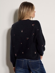Apricot Blue Floral Embroidered Jumper - Image 2 of 4