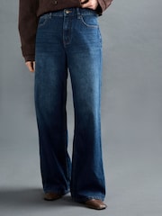 Apricot Blue Maca Wide-Leg Cotton Jeans - Image 3 of 5