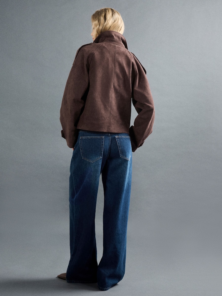 Apricot Blue Maca Wide-Leg Cotton Jeans - Image 5 of 5 Apricot Blue Maca Wide-Leg Cotton Jeans - Image 5 of 5