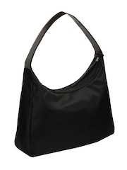 Pure Luxuries London Black 'Mireille' Canvas & Leather Shoulder Bag - Image 6 of 7