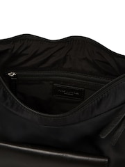 Pure Luxuries London Black 'Mireille' Canvas & Leather Shoulder Bag - Image 7 of 7