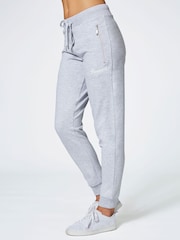 Pineapple Light Grey Skinny Zip Joggers - Image 1 of 4