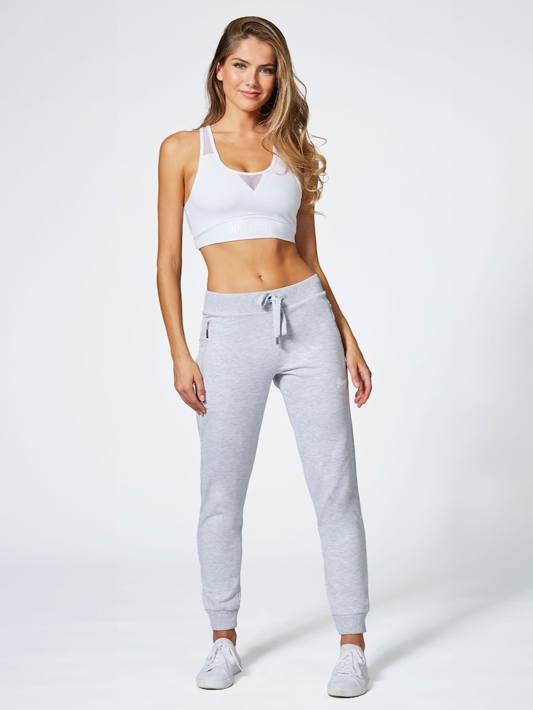 Pineapple Light Grey Skinny Zip Joggers - Image 2 of 4