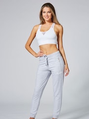 Pineapple Light Grey Skinny Zip Joggers - Image 3 of 4