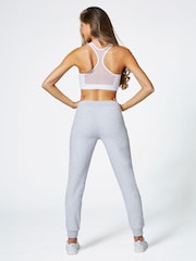 Lichtgrijs - Skinny joggingbroek met ananasprint en rits - Image 7 of 8