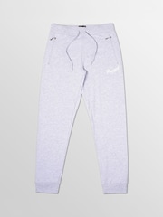 Lichtgrijs - Skinny joggingbroek met ananasprint en rits - Image 8 of 8