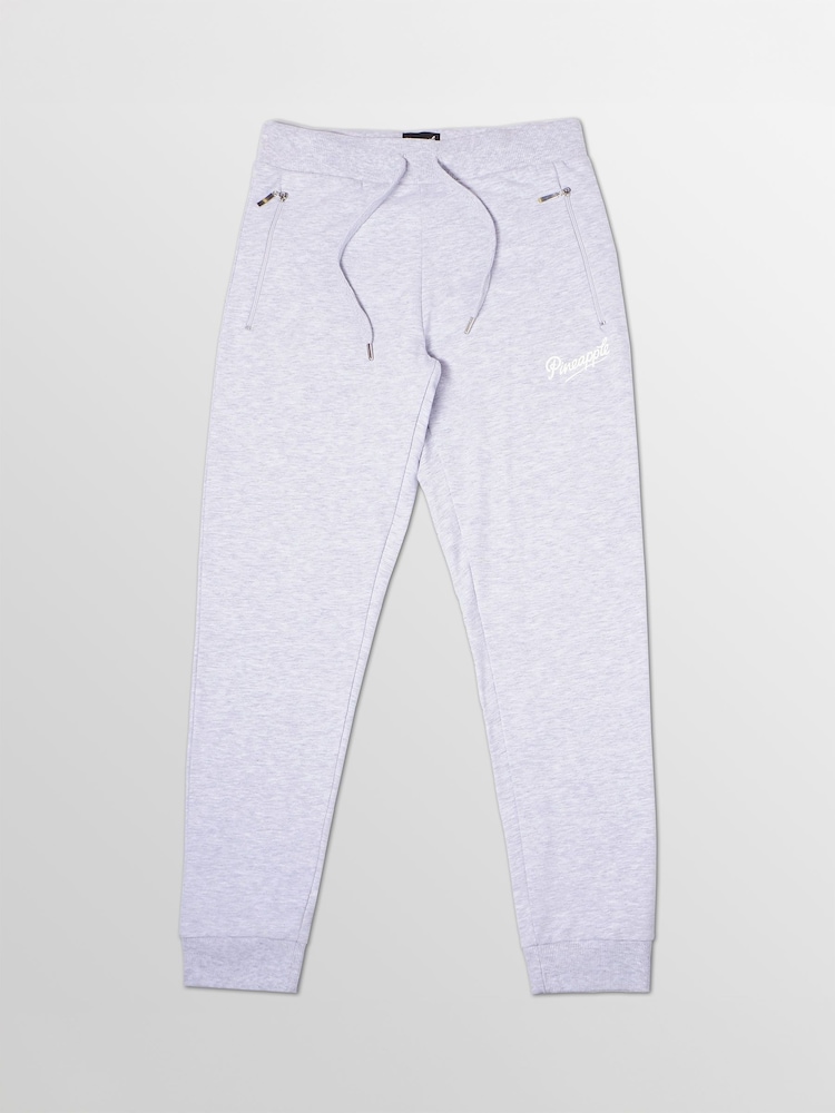 Lichtgrijs - Skinny joggingbroek met ananasprint en rits - Image 8 of 8