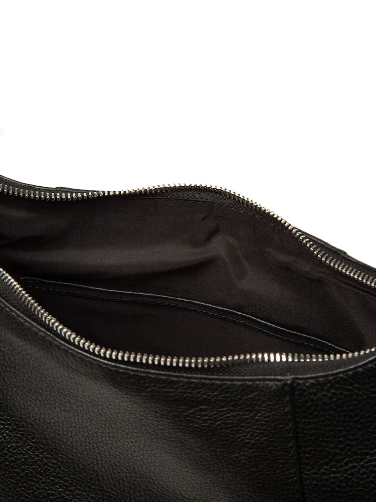 Pure Luxuries London Black 'Kirsten' Leather Shoulder Bag - Image 8 of 8 Pure Luxuries London Black 'Kirsten' Leather Shoulder Bag - Image 8 of 8