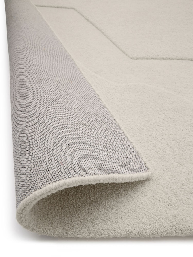Origin Rugs Cream Sculptured Wool Formation Rug - Image 4 of 4 Origin Rugs Cream Sculptured Wool Formation Rug - Image 4 of 4