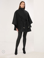 Star by Julien MacDonald Black Cape Jacket - Image 2 of 6