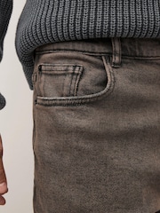 Black/Brown EDIT Acid Wash Jeans - Image 4 of 9