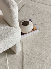 Origin Rugs Cream Sculptured Wool Formation Rug - Image 2 of 5